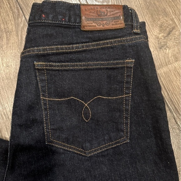 New Lauren Ralph Lauren Womens Jeans 10 Classic Mid Calf Cropped Dark Wash NWOT - Picture 3 of 13